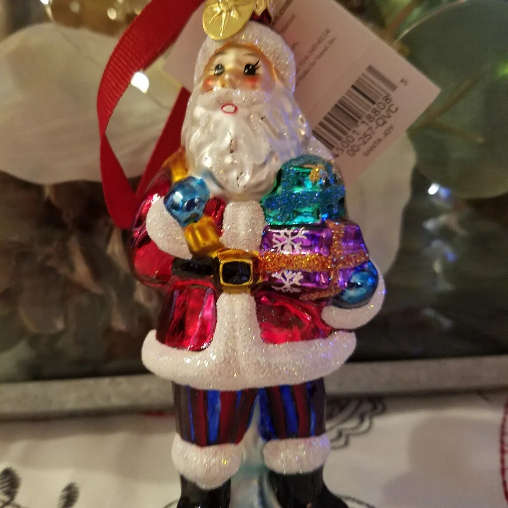 Christopher Radko Santa Claus Joy Ornament with tags
